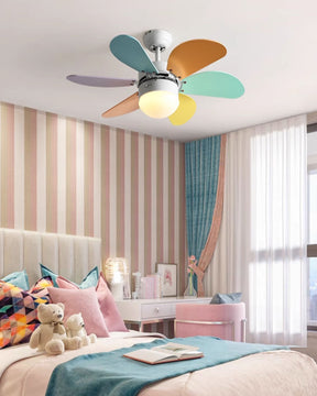 WOMO 36" Macaron Children Wood Ceiling Fan Lamp-WM5010