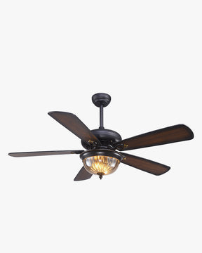 WOMO Farmhouse Wood Ceiling Fan Lamp-WM5011