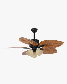 WOMO 52" Tropical Leaf Ceiling Fan Chandelier-WM5012