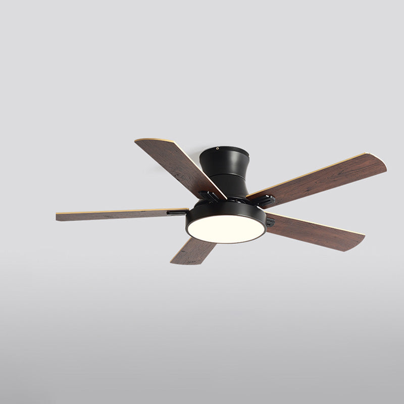 WOMO Low Profile Wood Ceiling Fan Lamp-WM5014