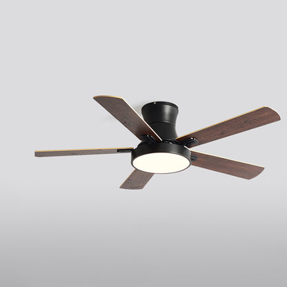 WOMO Low Profile Wood Ceiling Fan Lamp-WM5014