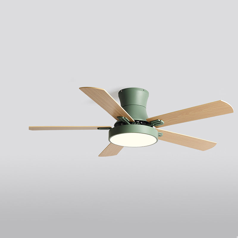 WOMO Low Profile Wood Ceiling Fan Lamp-WM5014