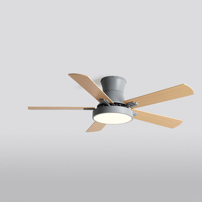 WOMO Low Profile Wood Ceiling Fan Lamp-WM5014