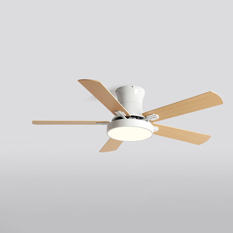 WOMO Low Profile Wood Ceiling Fan Lamp-WM5014