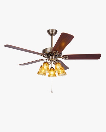 WOMO Vintage Ceiling Fan Chandelier-WM5018