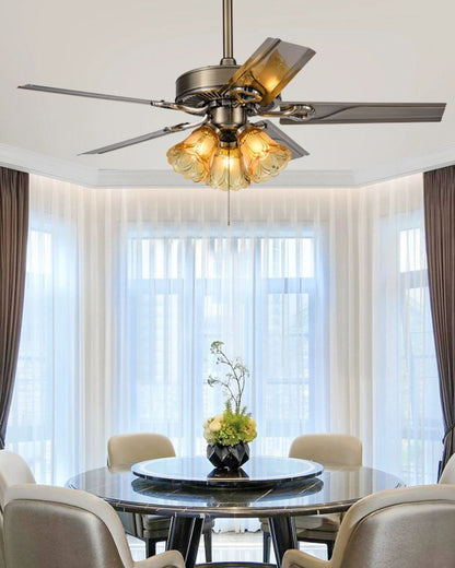 WOMO Vintage Ceiling Fan Chandelier-WM5018