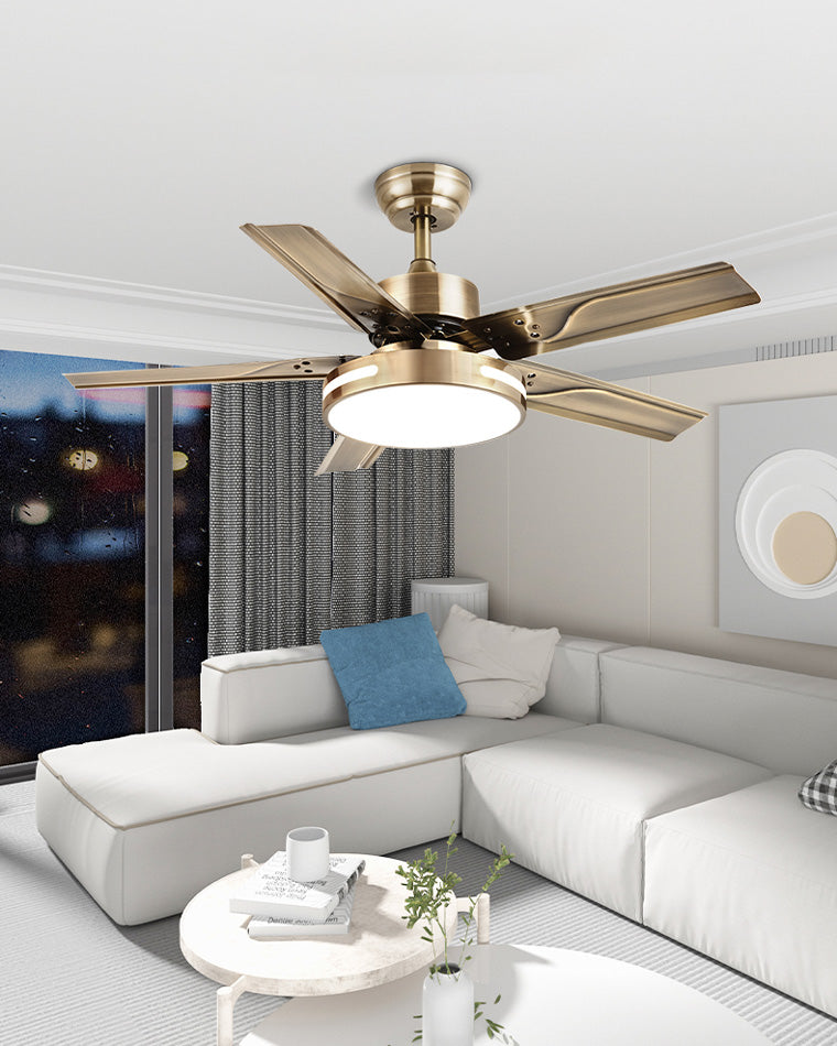 WOMO Industrial Metal Ceiling Fan Lamp-WM5019