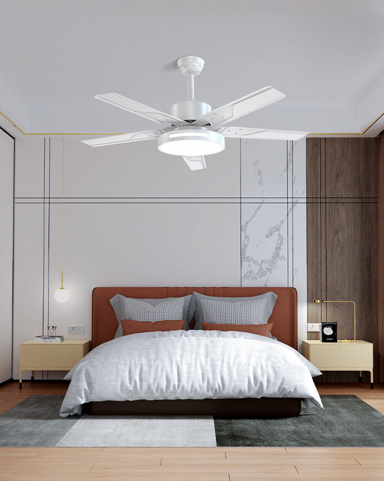 WOMO 42"/52" Modern Metal Ceiling Fan Lamp-WM5019