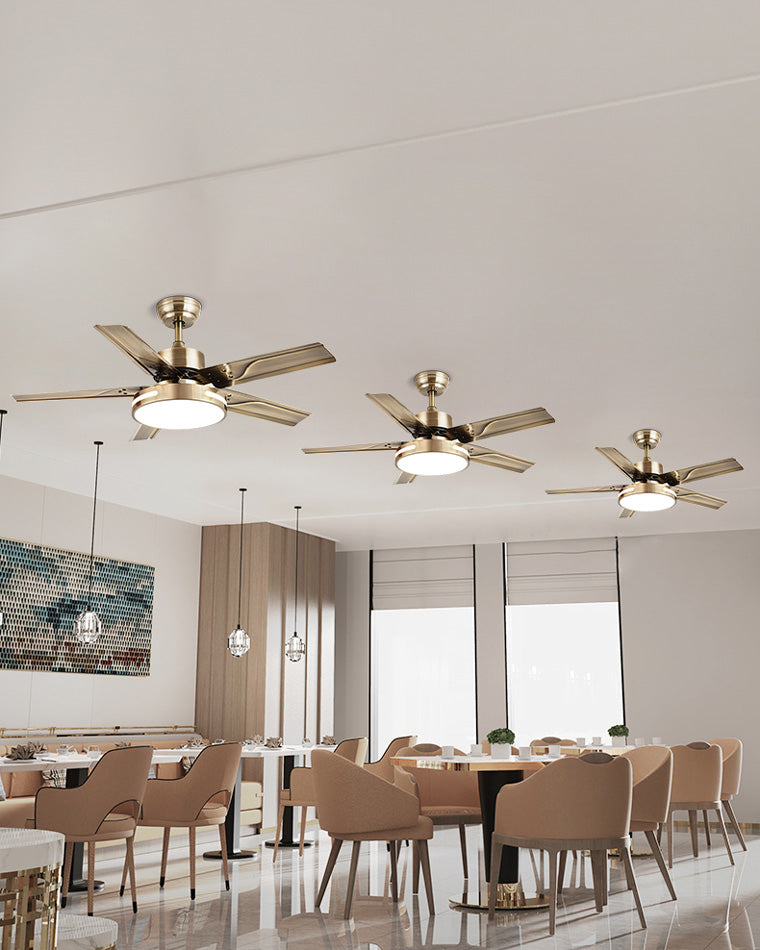 WOMO Industrial Metal Ceiling Fan Lamp-WM5019