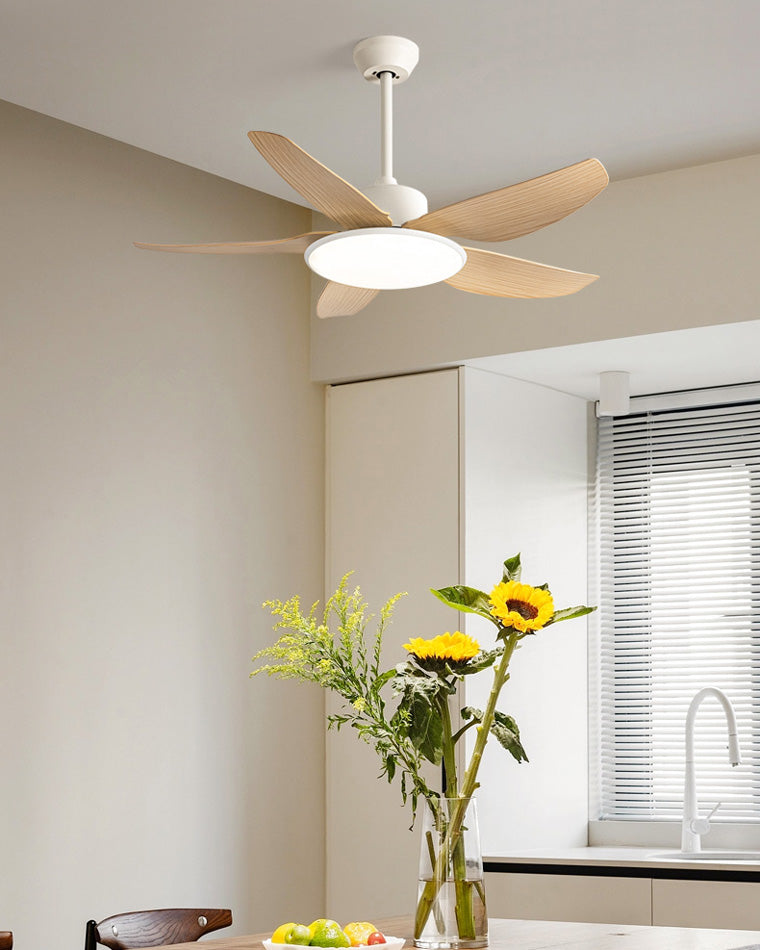 WOMO 42" Low Profile Ceiling Fan with Dimmable Light-WM5020