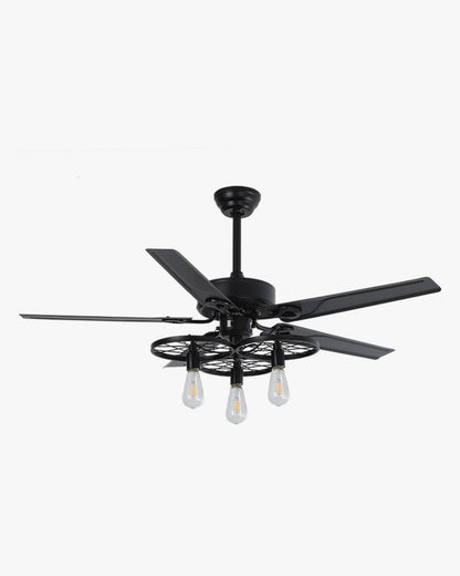 WOMO 52" Industrial Ceiling Fan Chandelier-WM5023