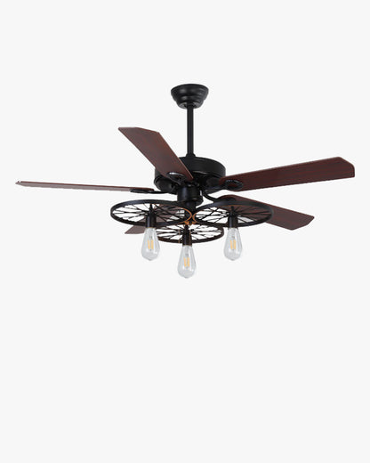 WOMO 52" Industrial Ceiling Fan Chandelier-WM5023