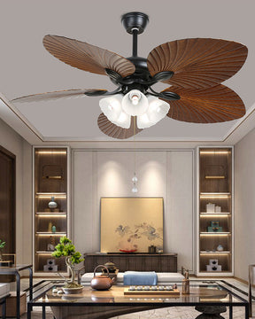 WOMO 52" Tropical Nautical Slimline Ceiling Fan Chandelier-WM5025