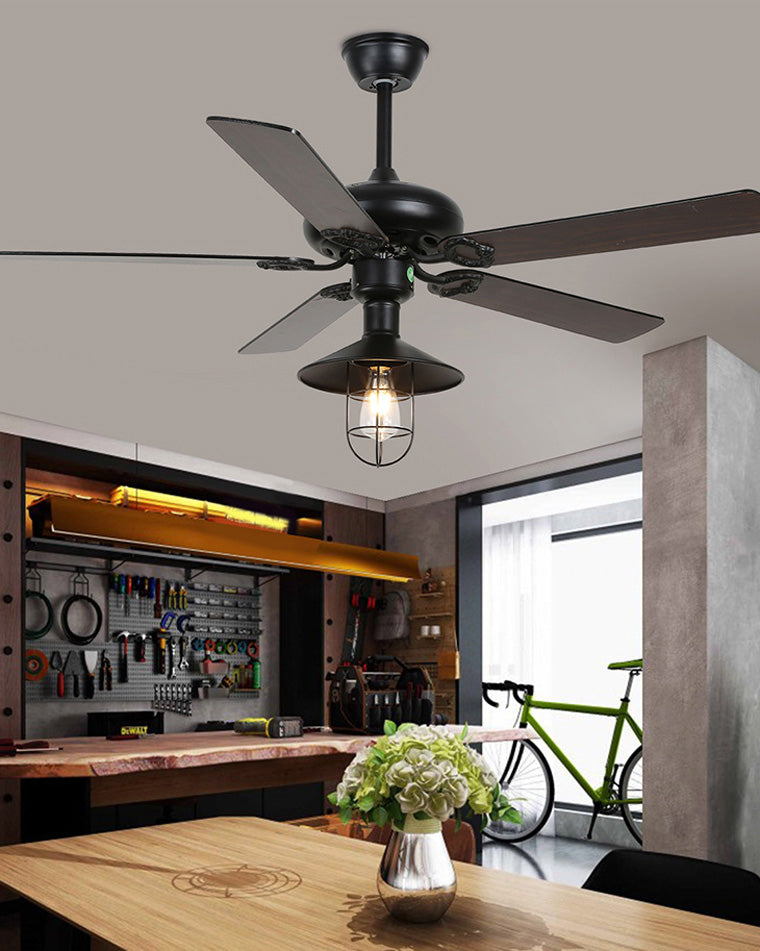 WOMO 52" Industrial Ceiling Fan Lamp-WM5070