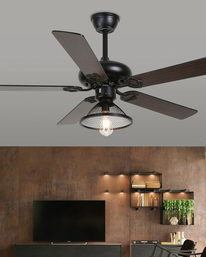 WOMO 52" Industrial Ceiling Fan Lamp-WM5070