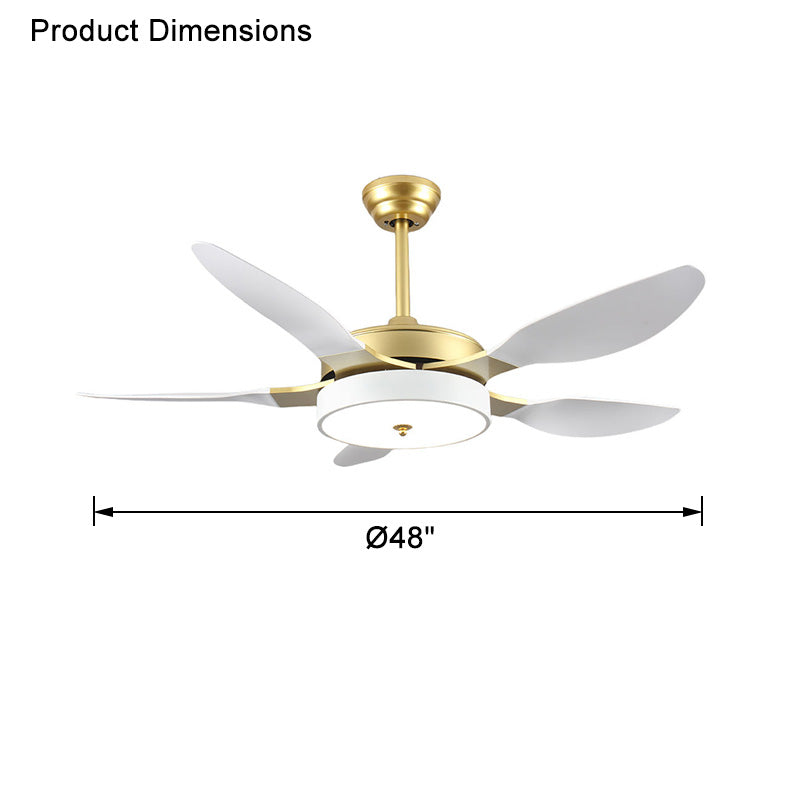 WOMO 48" Gold Ceiling Fan Lamp-WM5026