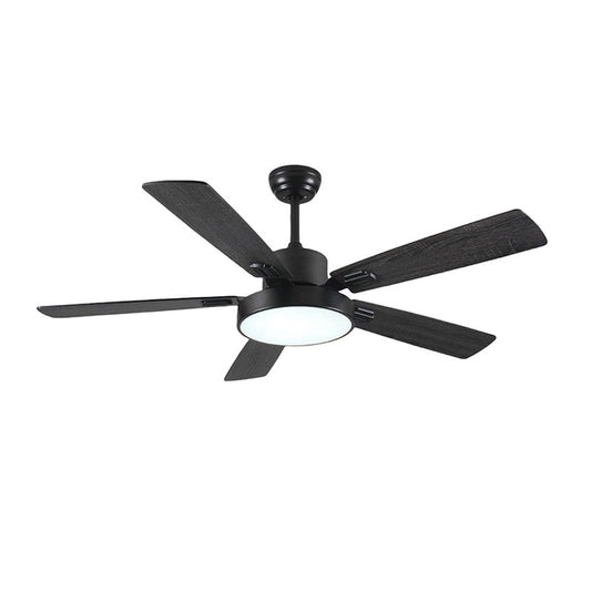 WOMO Minimal Black Ceiling Fan Lamp-WM5028