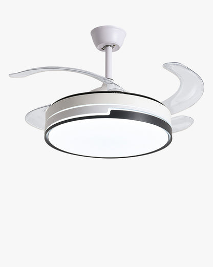 WOMO Modern Retractable Ceiling Fan Lamp-WM5029