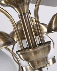 WOMO 52 Vintage Ceiling Fan Chandelier-WM5031
