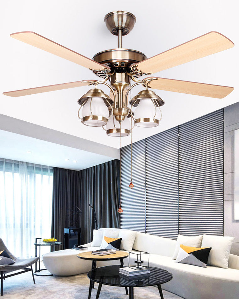 WOMO 52 Vintage Ceiling Fan Chandelier-WM5031