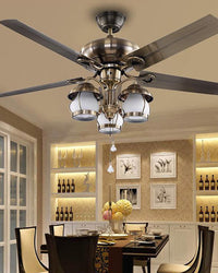 WOMO 52 Vintage Ceiling Fan Chandelier-WM5031