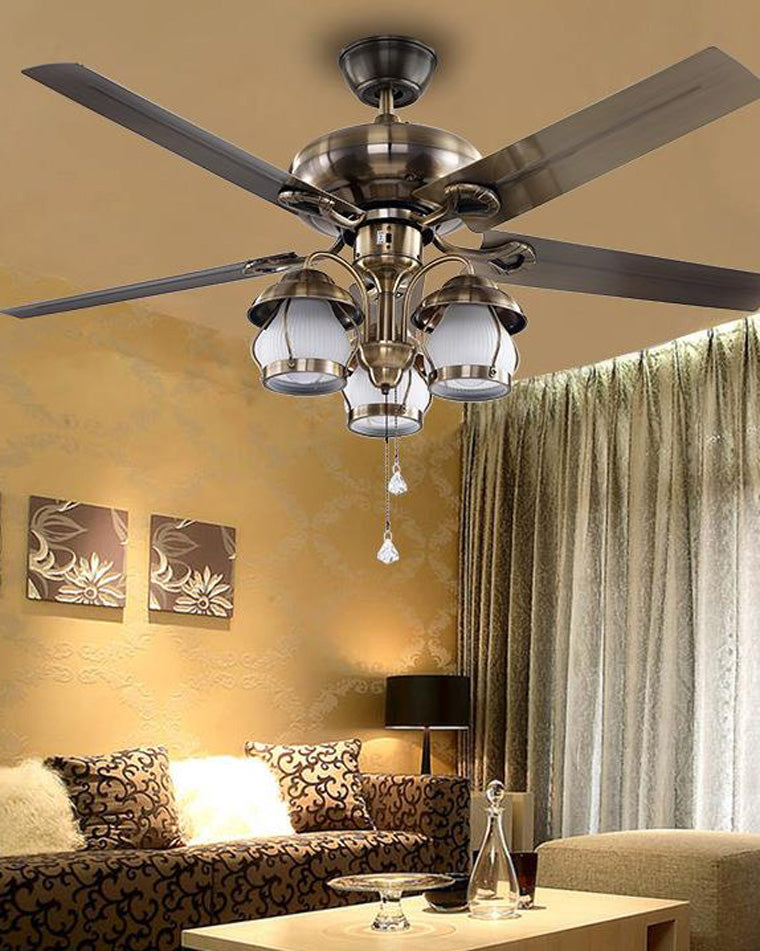 WOMO 52 Vintage Ceiling Fan Chandelier-WM5031