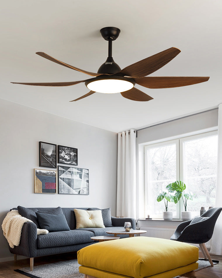 WOMO Reversible Large Ceiling Fan with Dimmable Light-WM5032