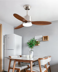 WOMO Mid Century Modern Ceiling Fan Lamp-WM5034