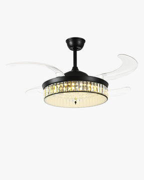 WOMO 42" Hugger Ceiling Fan Chandelier with Dimmer-WM5036