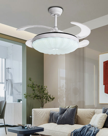 WOMO Bright Retractable Ceiling Fan Lamp-WM5037