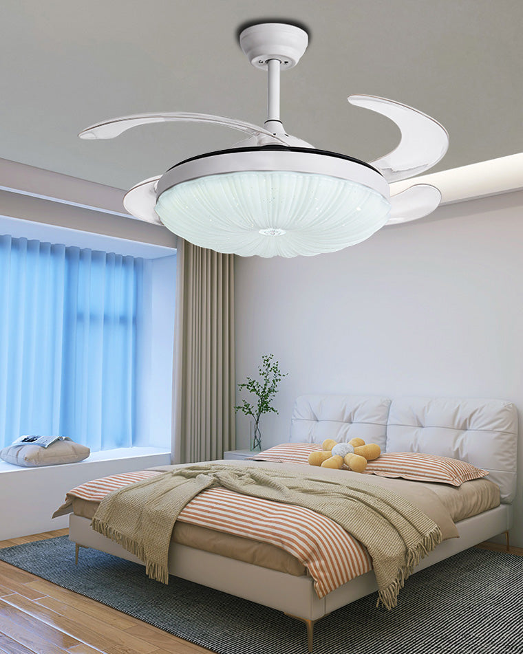 WOMO Bright Retractable Ceiling Fan Lamp-WM5037