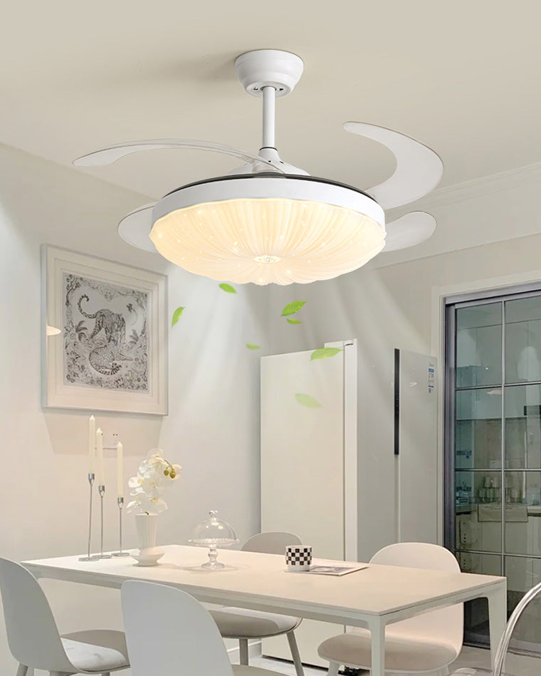 WOMO Bright Retractable Ceiling Fan Lamp-WM5037