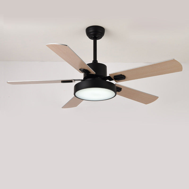 WOMO 5 Blade Modern Wood Ceiling Fan Lamp-WM5039