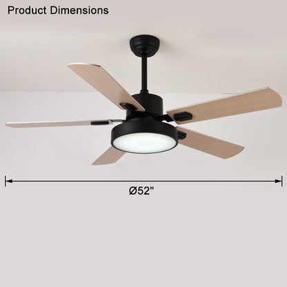 WOMO 5 Blade Modern Ceiling Fan Lamp-WM5039