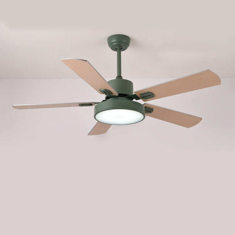 WOMO 5 Blade Modern Wood Ceiling Fan Lamp-WM5039
