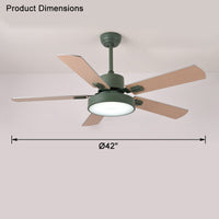 WOMO 5 Blade Modern Wood Ceiling Fan Lamp-WM5039