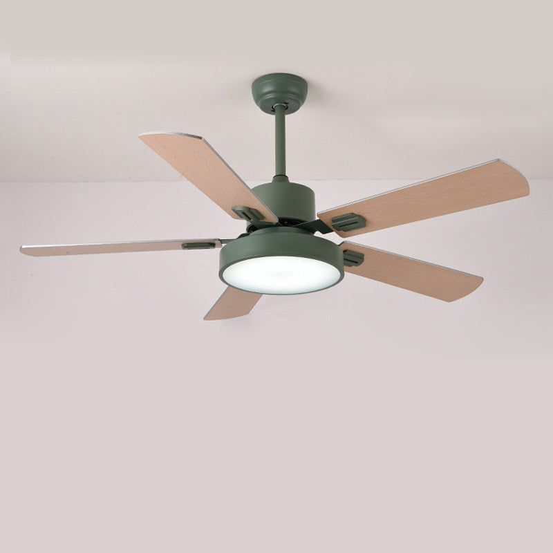 WOMO 5 Blade Modern Wood Ceiling Fan Lamp-WM5039