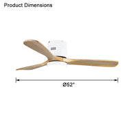WOMO Low Profile Ceiling Fan Lamp-WM5040