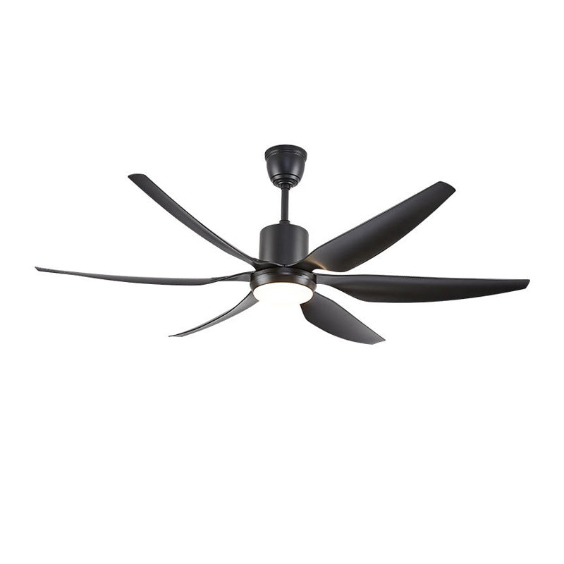 WOMO 5 Black Blade Large Ceiling Fan Lamp-WM5042