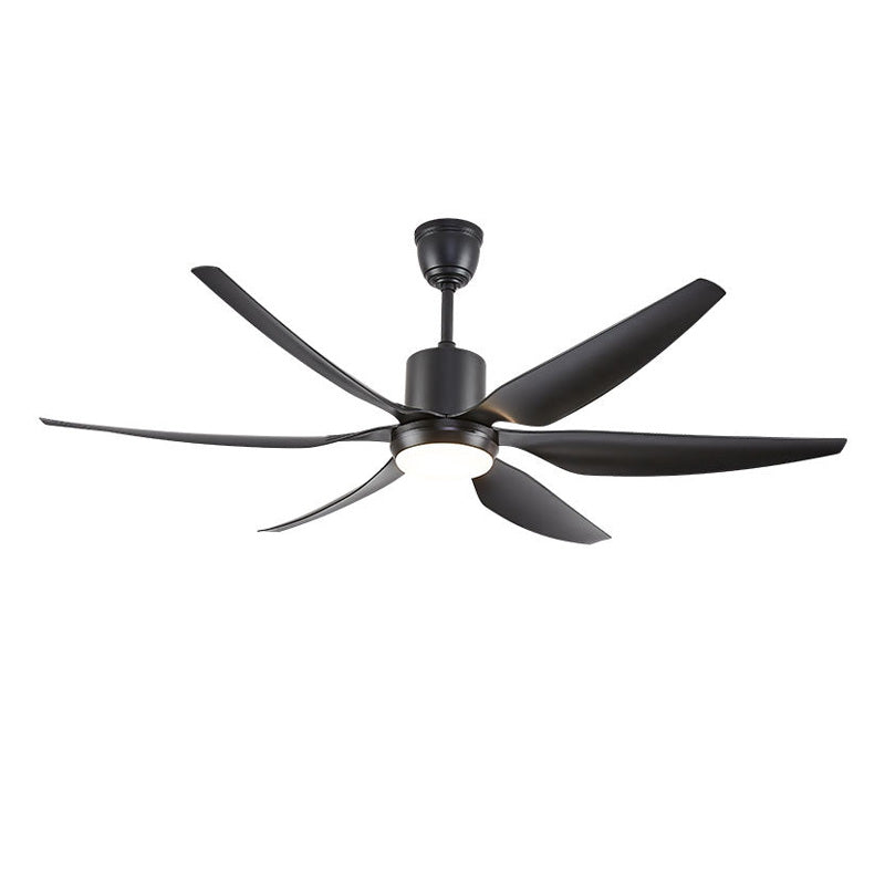 WOMO 5 Black Blade Large Ceiling Fan Lamp-WM5042