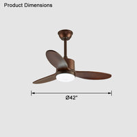 WOMO Mid Century Modern Ceiling Fan Lamp-WM5043