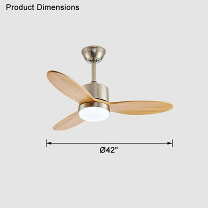 WOMO Mid Century Modern Ceiling Fan Lamp-WM5043