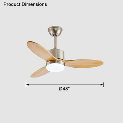 WOMO Mid Century Modern Ceiling Fan Lamp-WM5043