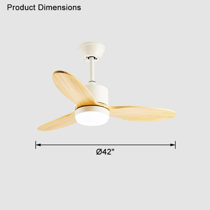 WOMO Mid Century Modern Ceiling Fan Lamp-WM5043