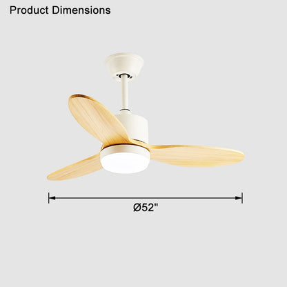 WOMO Mid Century Modern Ceiling Fan Lamp-WM5043