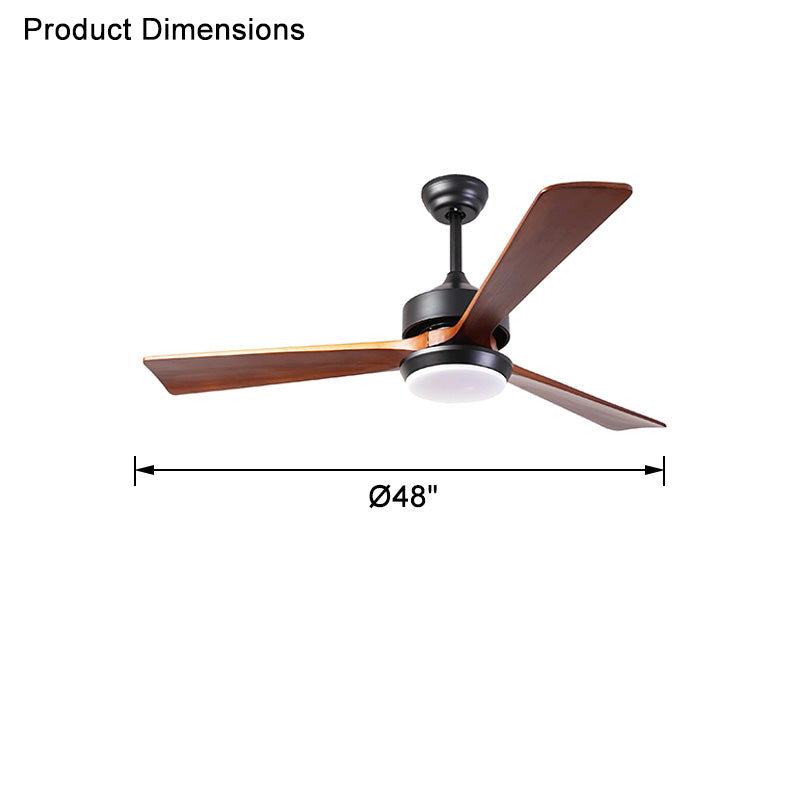 WOMO Mid Century Modern Ceiling Fan Lamp-WM5045