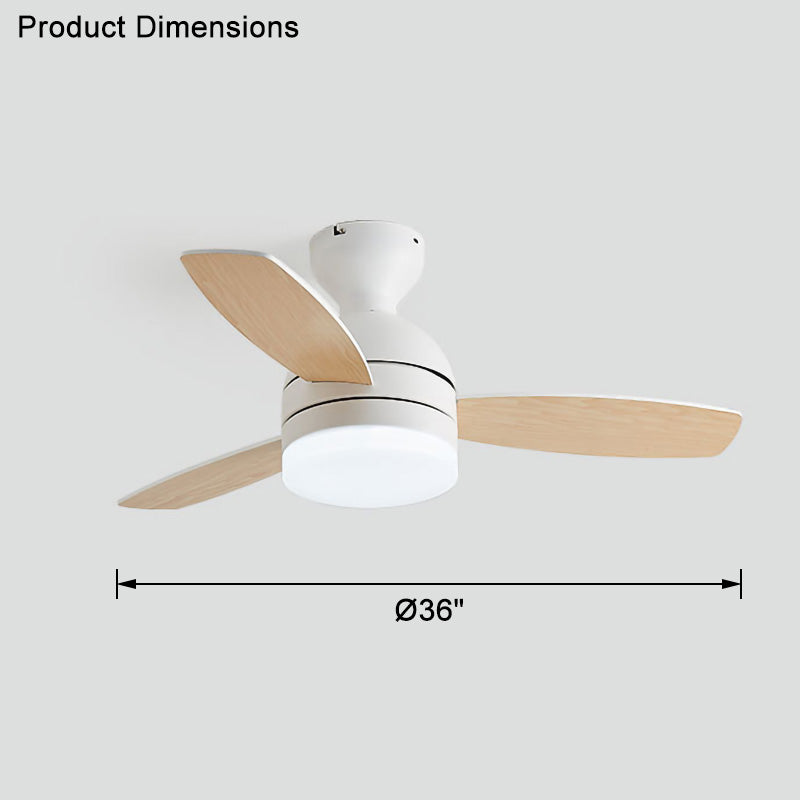 WOMO Scandinavian Ceiling Fan Lamp-WM5047