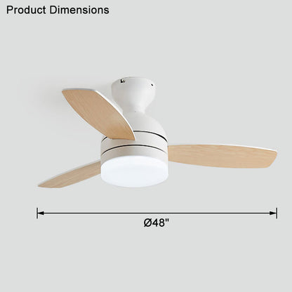 WOMO Scandinavian Ceiling Fan Lamp-WM5047