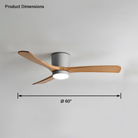 WOMO Large Low Profile Ceiling Fan Lamp-WM5051