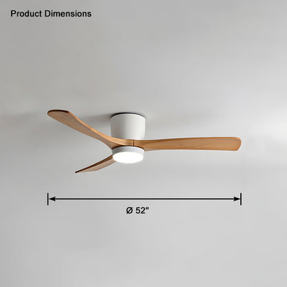 WOMO Large Low Profile Ceiling Fan Lamp-WM5051